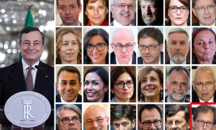 La squadra del governo Draghi