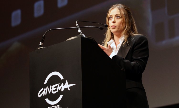 Giorgia Meloni durante il Festival Internazionale del cinema di Roma 