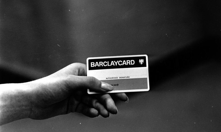 Una vecchia carta di credito della Barclay's