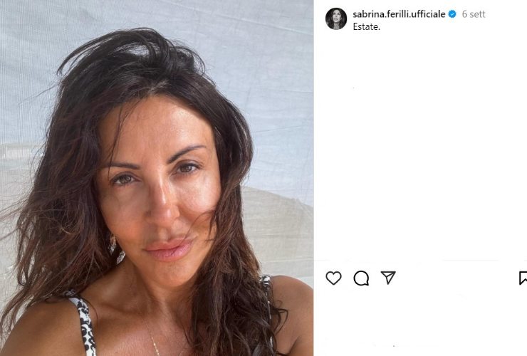 foto sabrina ferilli senza trucco